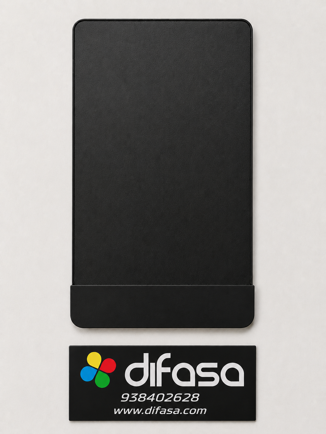 Placa más adhesivo