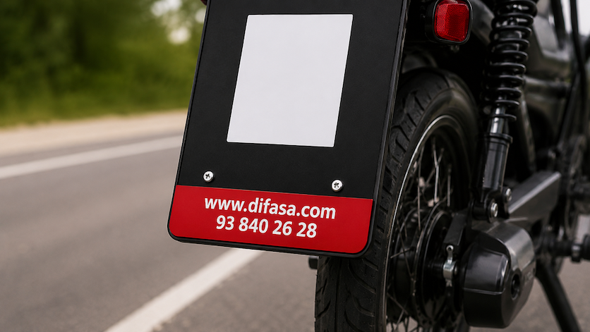 Portaplacas para moto